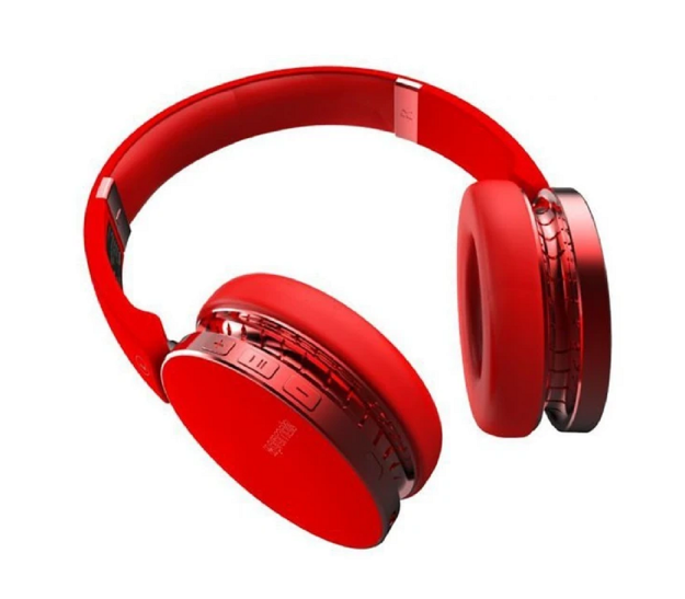 Picture of SH 22 Folding Bluetooth V4.0 Headphone Metal Wireless Headset Stereo Over Gaming Earphones | Red