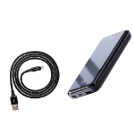 Picture of REMAX Mirror Series RPP-133 Wireless Charger Power Bank 10000mAh for Micro/Type-C/Lightning Phones - Black
