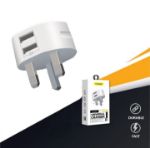 Picture of 2.1A Universal Dual USB Port Charger For Tablets iPhone 11 XS Max XR 8 Plus iPad, Samsung Galaxy S10 S8 A50 Huawei Motorola Etc