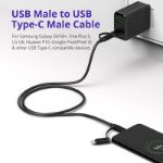 Picture of VD 4 in 1 USB-C to USB & USB-C to Lightning Cable | Black