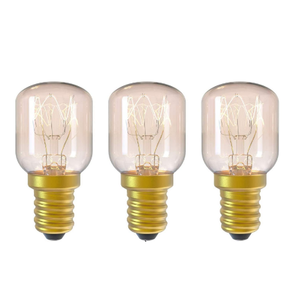 Picture of E14 15w Incandescent Bulb T25 2300K Small Screw Cap Pygmy Light Bulbs | Pack of 3